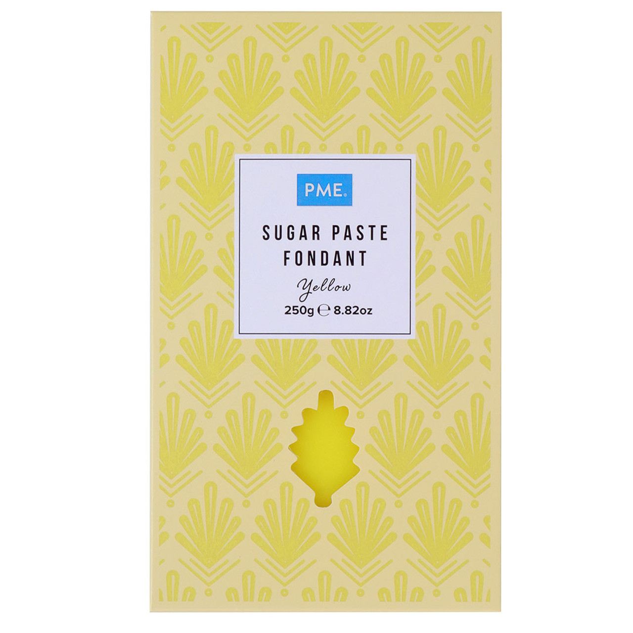 PME Sugar Paste Fondant Ready to Use Sunny Yellow Gluten Free 250g-A